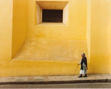 Lady, Yellow Wall