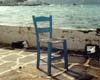 Blue Chair & Sea, Mykonos, Greece