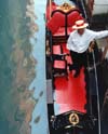 Red Gondola, Venice, Italy