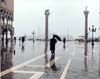 San Marco Square in Rain, Venice, Italy