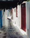 Red Door, Walkway, Mykonos, Greece