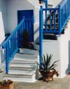 Stairs, Blur Rail & Door, Mykonos, Greece