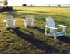 Three White Chairs, Michigan